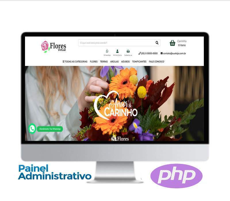 Site para Floricultura Online - COD-7783