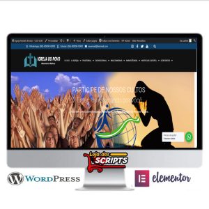 Site Para Igrejas Modelo Bronze - COD-3539