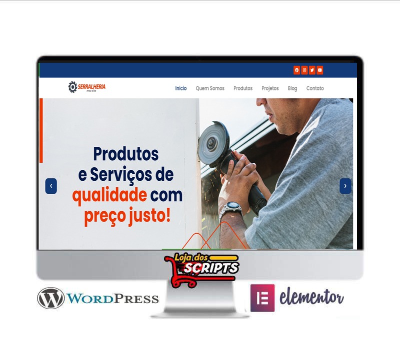 Site Para Serralheria - COD-SERR-9992